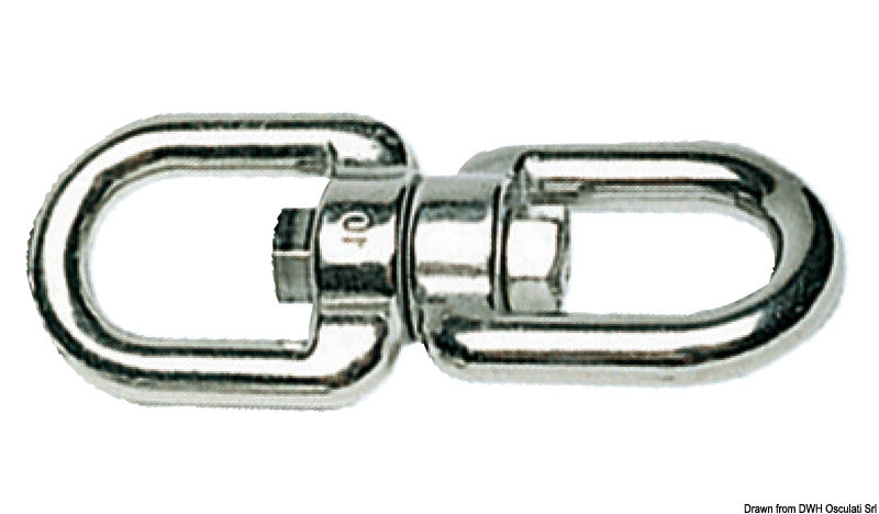 Swivel, double-eye AISI 316 16 mm - foto originale Osculati Srl