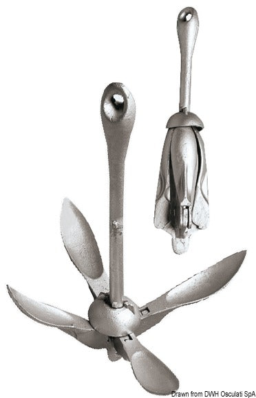 Grapnel anchor 4 kg - foto originale Osculati Srl