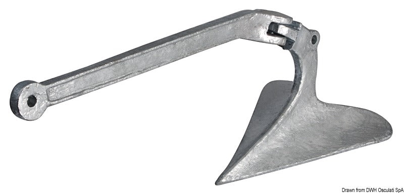 Plough anchor 7 kg - foto originale Osculati Srl