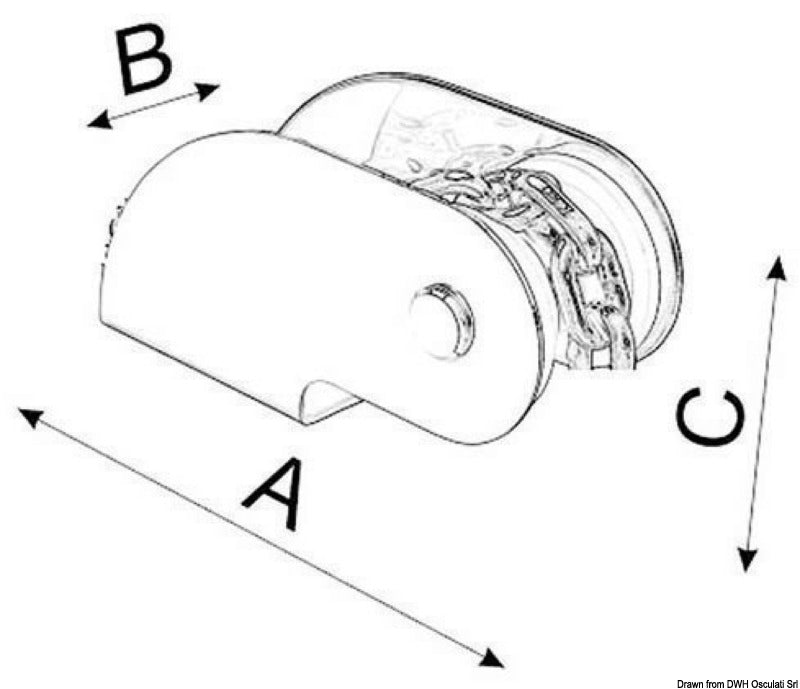 Can SS roller max 10 kg - foto originale Osculati Srl