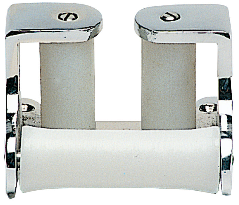 Triple-roller chain fairlead, chromed brass - foto originale Osculati Srl
