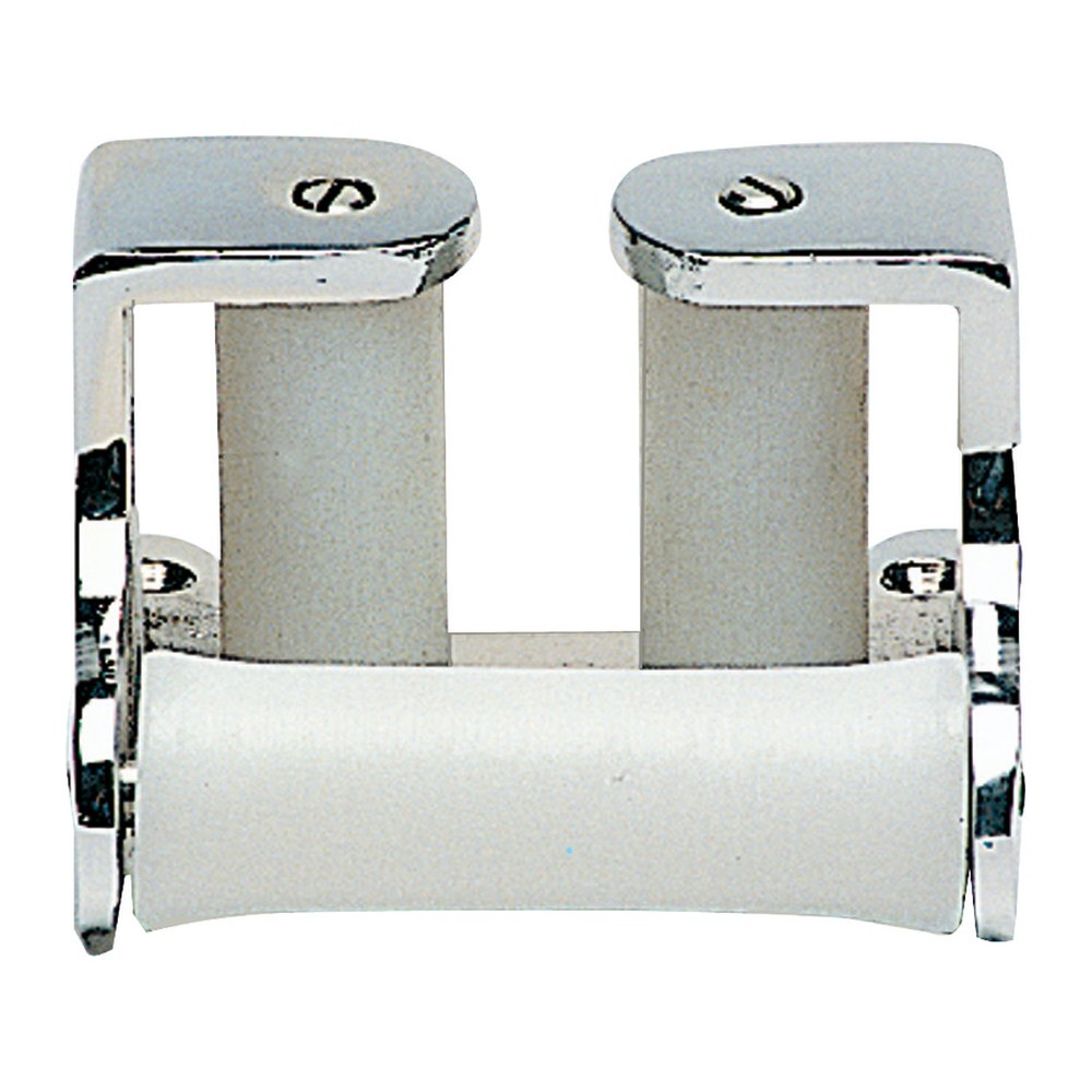Triple-roller chain fairlead, chromed brass - foto originale Osculati Srl