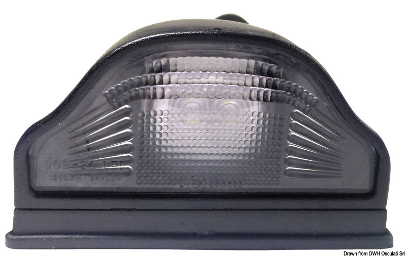 Plate white LED light - foto originale Osculati Srl