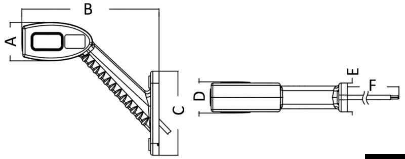 Right side position LED light rubber body - foto originale Osculati Srl