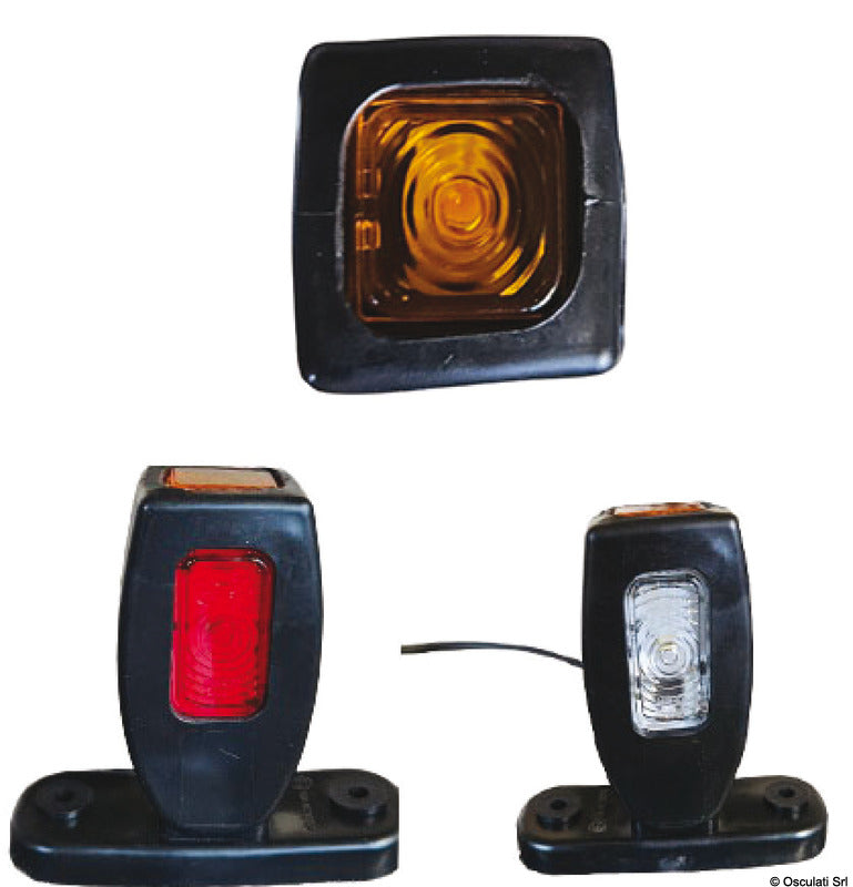 Flat base for side position LED light - foto originale Osculati Srl