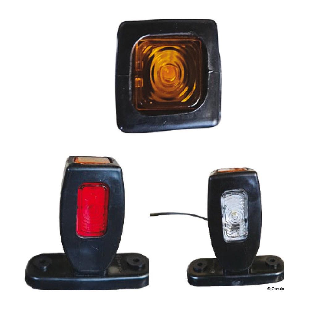 Flat base for side position LED light - foto originale Osculati Srl