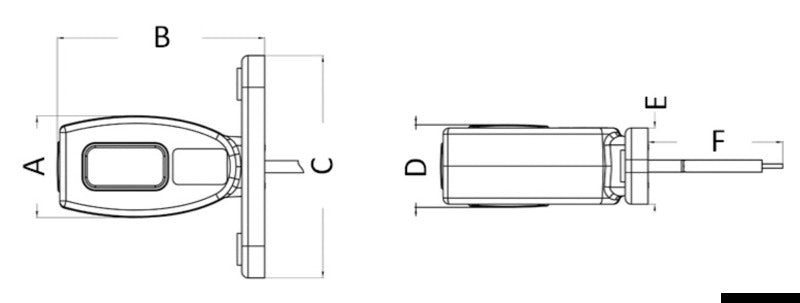 Flat base for side position LED light - foto originale Osculati Srl