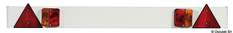 Rear plastic bar with lights 120 cm - foto originale Osculati Srl