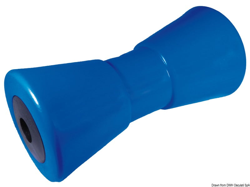 Central roller, blue 200 mm Ø hole 17 mm - foto originale Osculati Srl