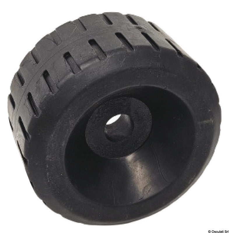 Side roller, black 140x80 mm Ø hole 21 mm - foto originale Osculati Srl
