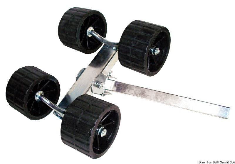 Swinging roller 4-roller raised 40 mm - foto originale Osculati Srl