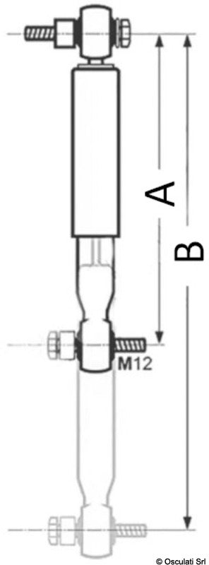 Repulsion shock absorber for Al-ko 1500kg/3000kg - foto originale Osculati Srl