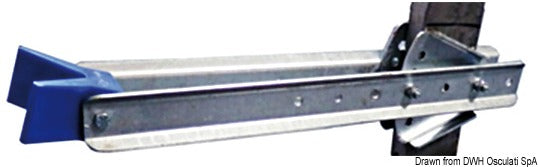 Adjustable bow stop, universal 645 mm - foto originale Osculati Srl