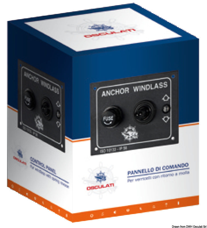Control panel for winch 80 x 60 mm - foto originale Osculati Srl