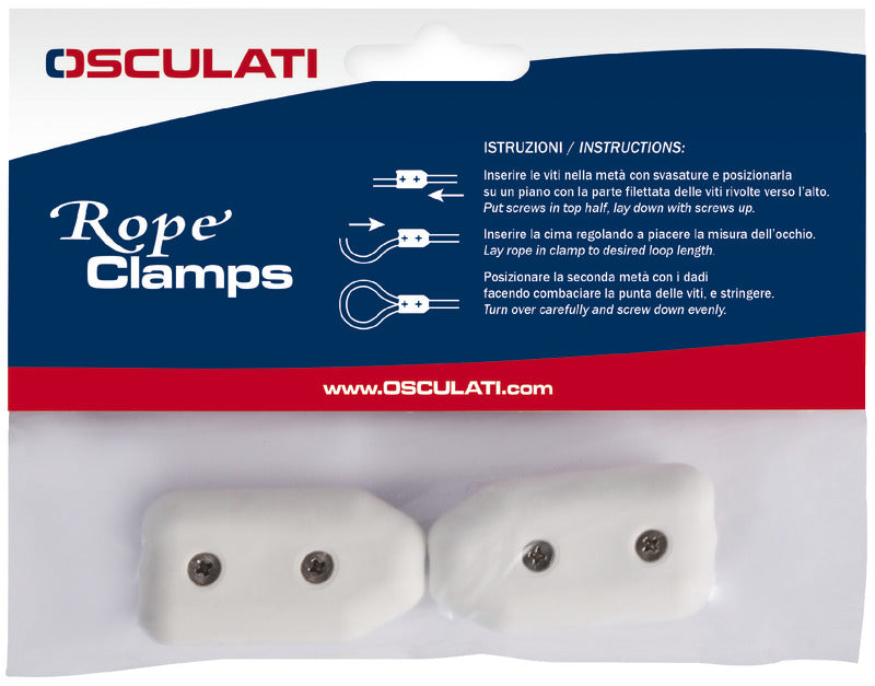 Plastic clamps f. rope splicing 12/14 mm - foto originale Osculati Srl