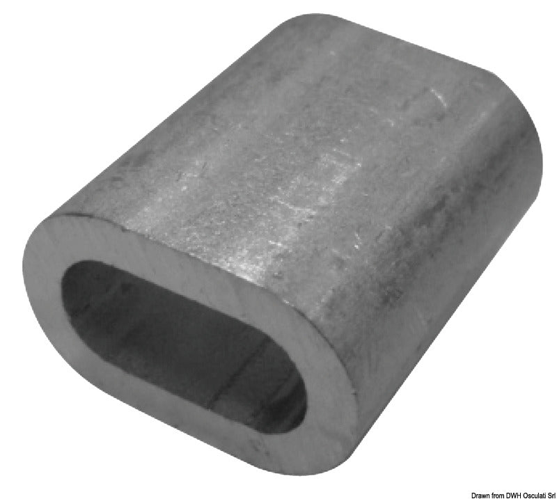 Aluminium sleeve 5 mm (pack of 30) - foto originale Osculati Srl