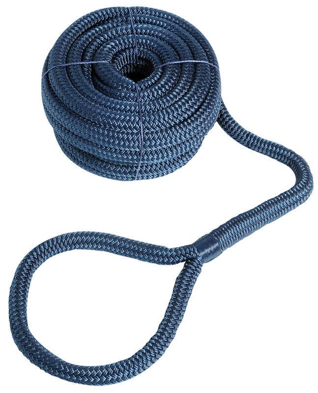 Mooring line with eye navy blue 24 mm x 15 m - foto originale Osculati Srl