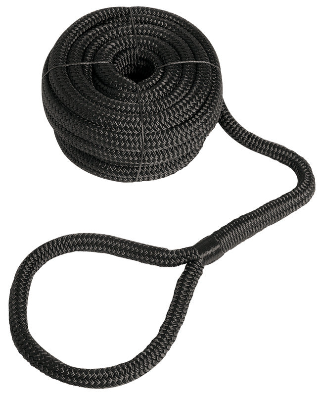 Mooring line with eye black 24 mm x 15 m - foto originale Osculati Srl