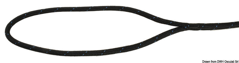 MARLOW Blue Ocean 12 mm - 6 m black - foto originale Osculati Srl