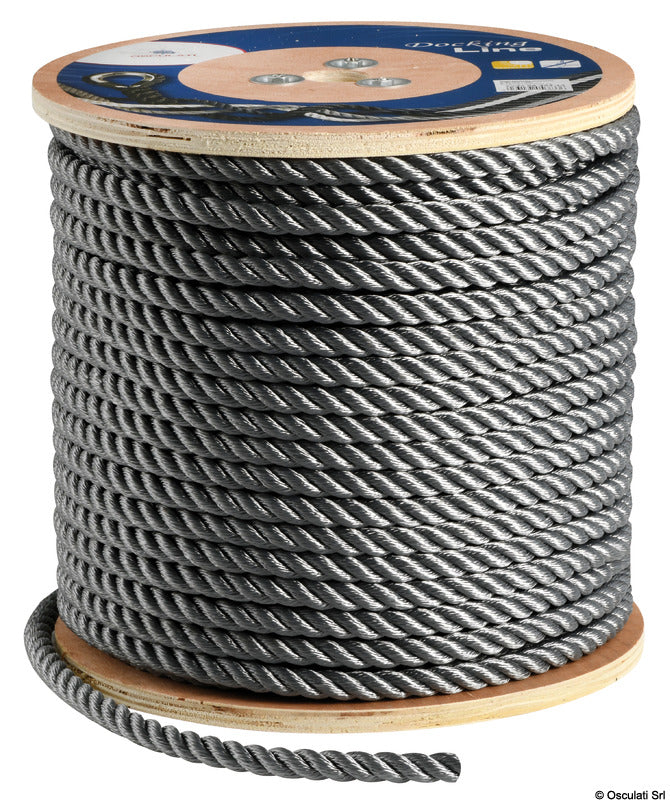 3-strand line grey 12 mm (pack of 200) - foto originale Osculati Srl