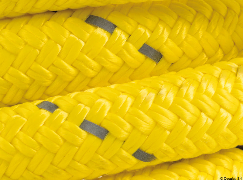 Floating mooring line w/reflective strand yellow 18 mm 55 mt (pack of 55) - foto originale Osculati Srl