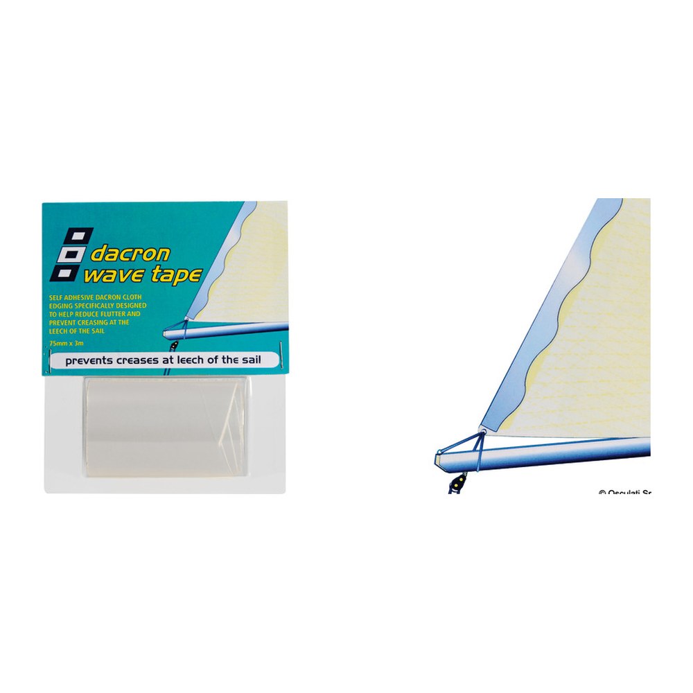 PSP Dacron Wave Leech Tape self-adhesive white - foto originale Osculati Srl