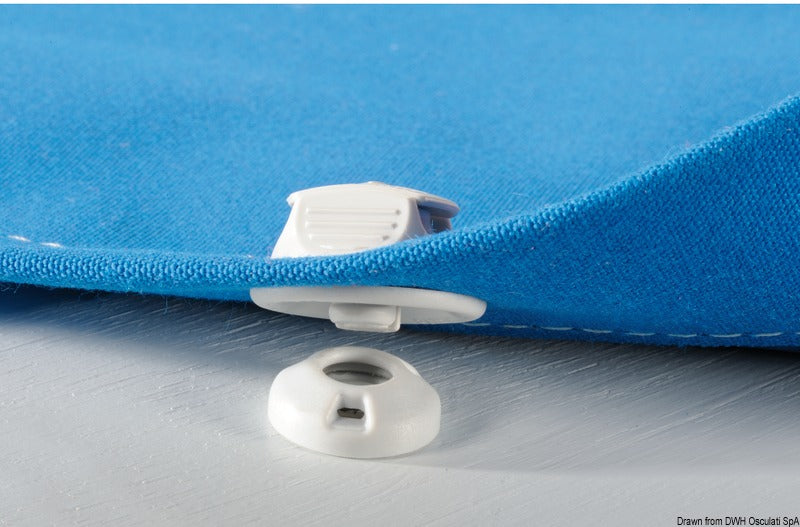 Perfix female snap fastener for fabric, blue (pack of 100) - foto originale Osculati Srl