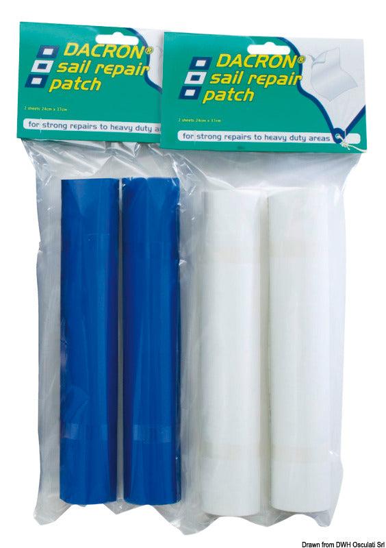 PSP Marine Tapes Repair patch kit, Dacron blue - foto originale Osculati Srl