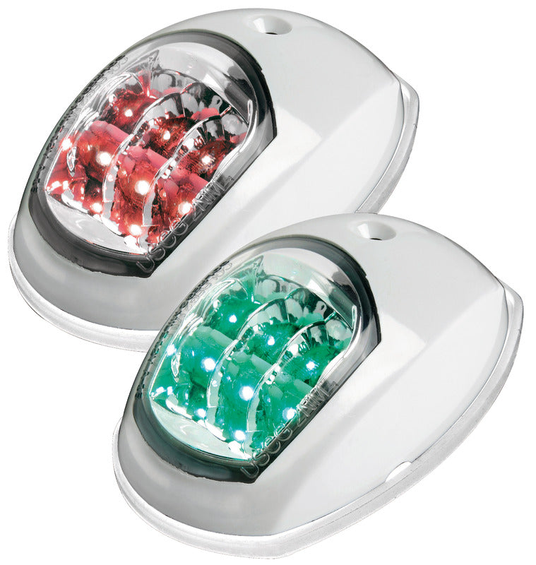 Evoled navigation lights white ABS left + right (Blister) - foto originale Osculati Srl