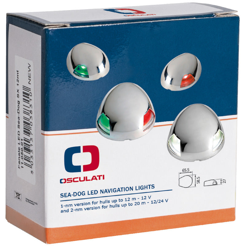 Sea-Dog led navigation light 225° white 12 m - foto originale Osculati Srl