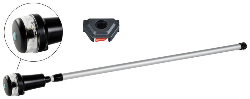 Navigation light 360° white on telescopic pole - foto originale Osculati Srl