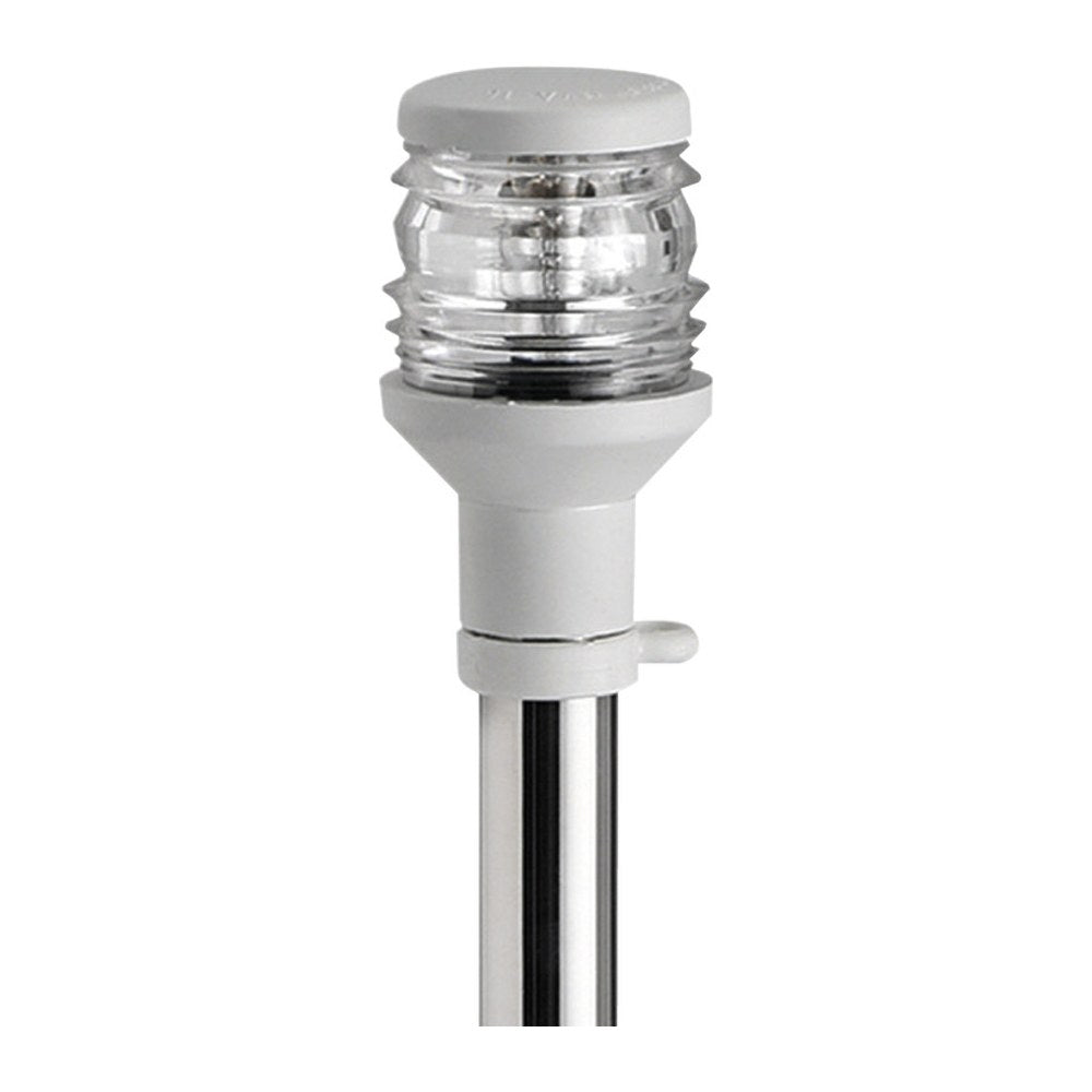 Lightpole AISI 316 w/white plastic light - foto originale Osculati Srl