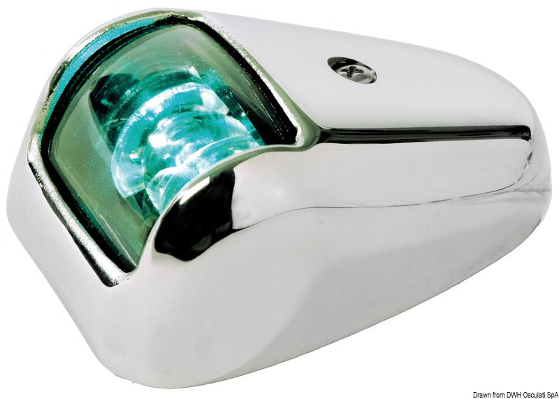 Orions AISI 316/112.5° green navigation light - foto originale Osculati Srl