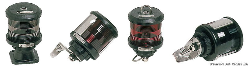 DHR navigation light w/wall bracket red 25 W - foto originale Osculati Srl