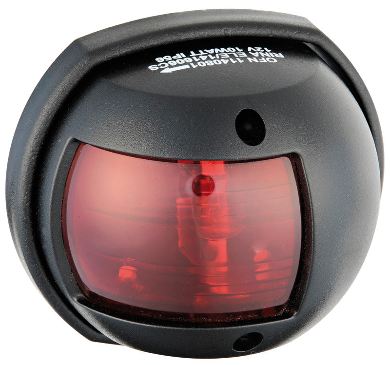 Compact black/112.5° left led navigation light - foto originale Osculati Srl