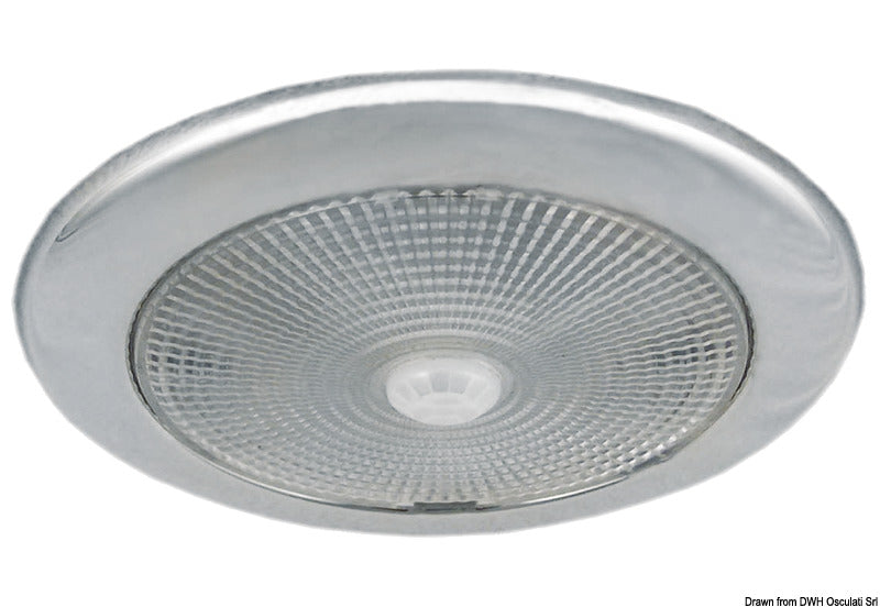 Ceiling light w/ 5 white and 4 red LEDs - foto originale Osculati Srl