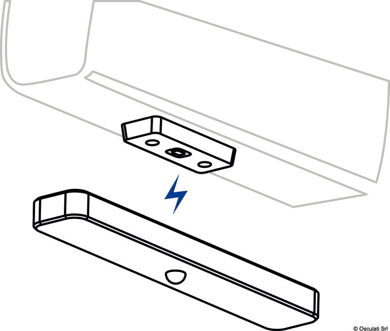 LED light magnetic-based underboom mounting - foto originale Osculati Srl
