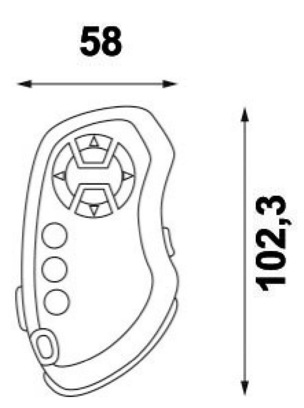 Wireless remote control for LED spotlight - foto originale Osculati Srl
