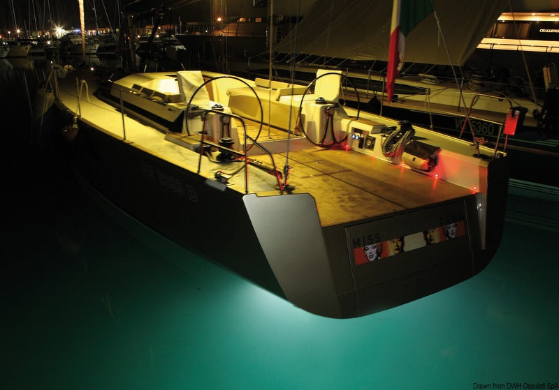 Underwater LED light 10W RGBW - foto originale Osculati Srl