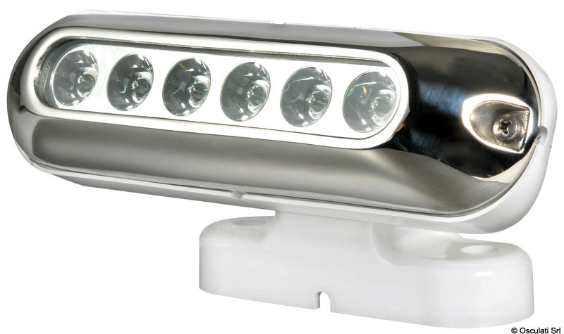 LED light 6 white LEDs, complete - foto originale Osculati Srl