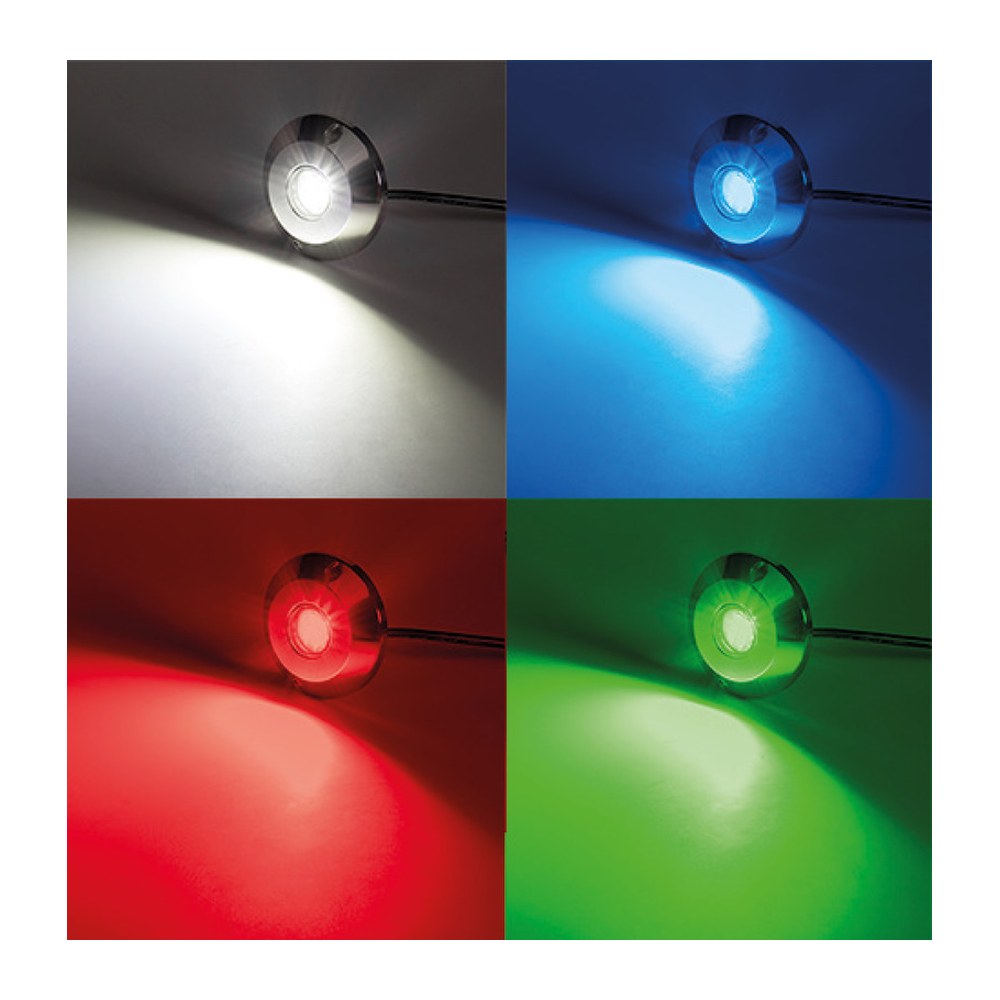 Underwater LED light RGBW 12/24 V - foto originale Osculati Srl