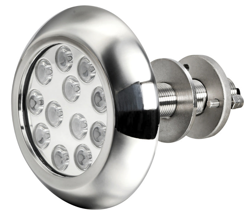 Underwater light w/12x3W blue LEDs with stud - foto originale Osculati Srl