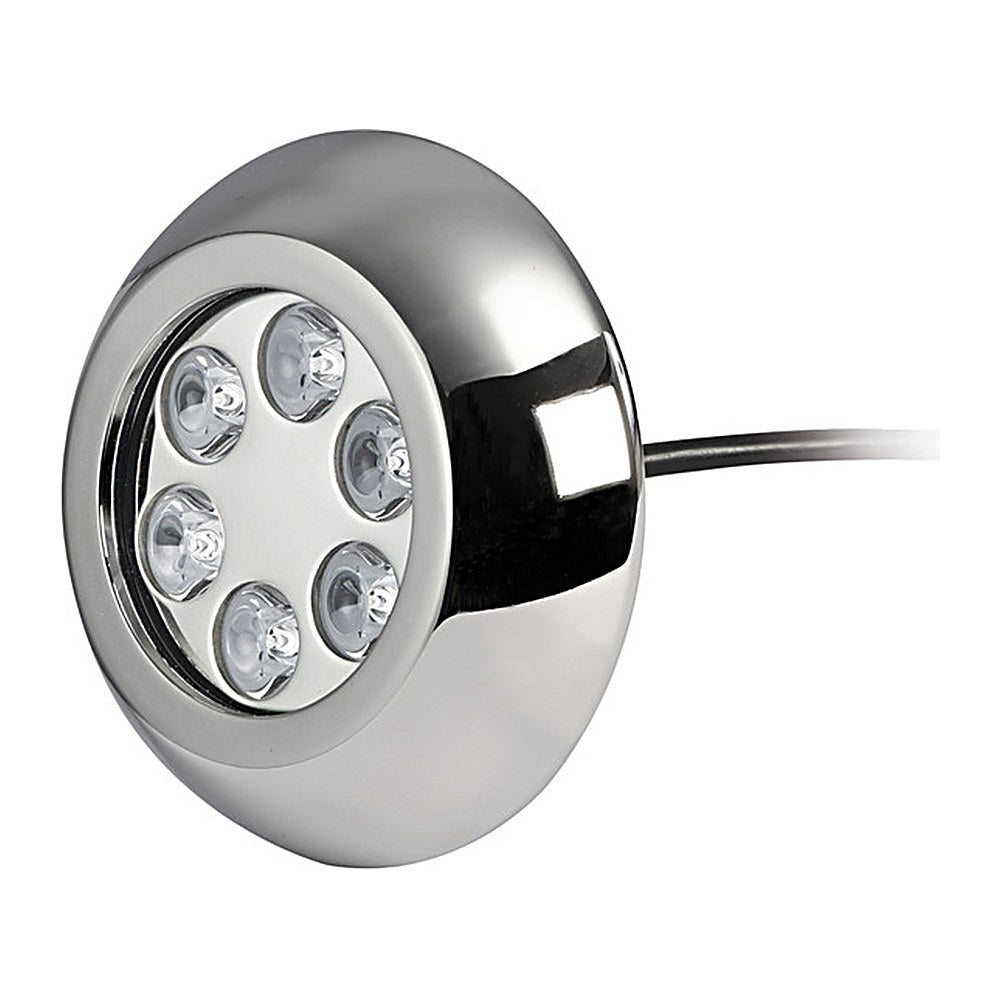 Underwater light w/6x3W blue LEDs with screws - foto originale Osculati Srl