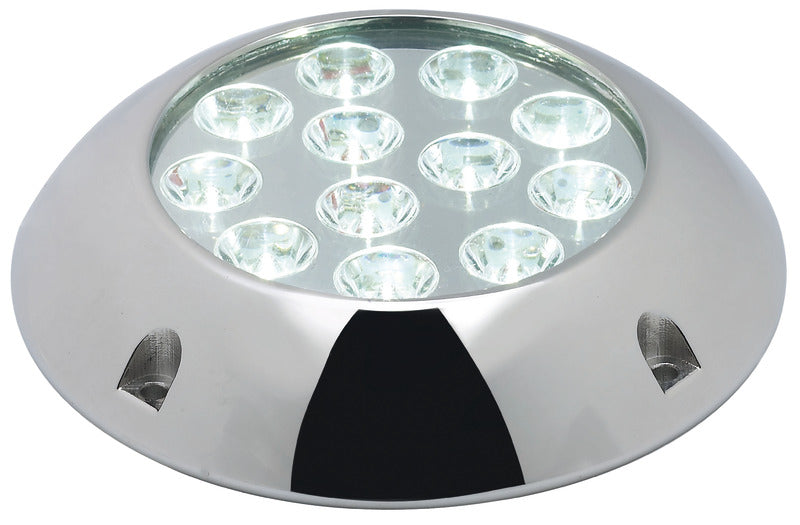 Underwater light w/12x3W blue LEDs with screws - foto originale Osculati Srl