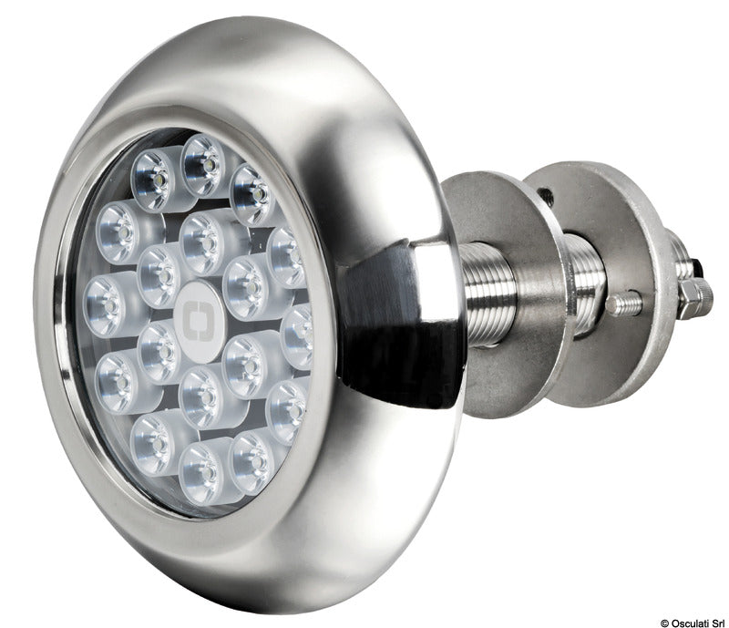 Underwater light 18 white LEDs with studs - foto originale Osculati Srl