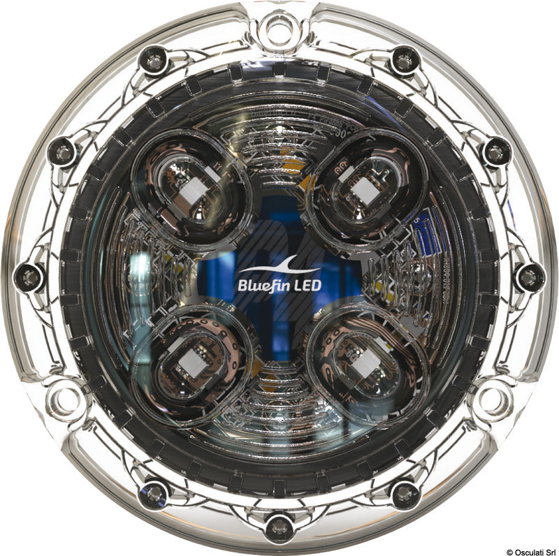 PIRANHA P4 POLYMER LED underwater light white + blue - foto originale Osculati Srl