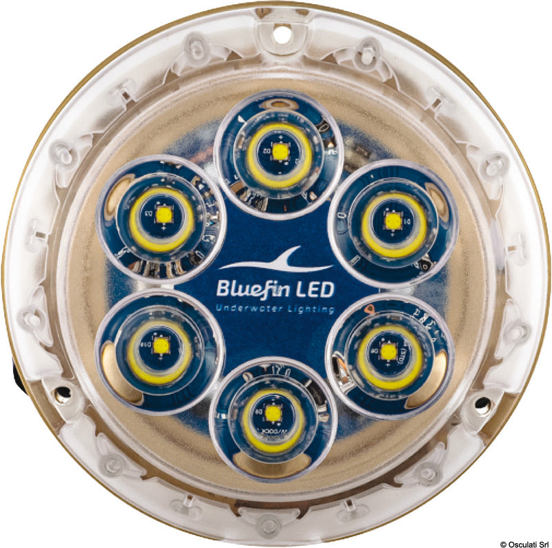 PIRANHA P6 NITRO LED underwater light bleu 12V - foto originale Osculati Srl