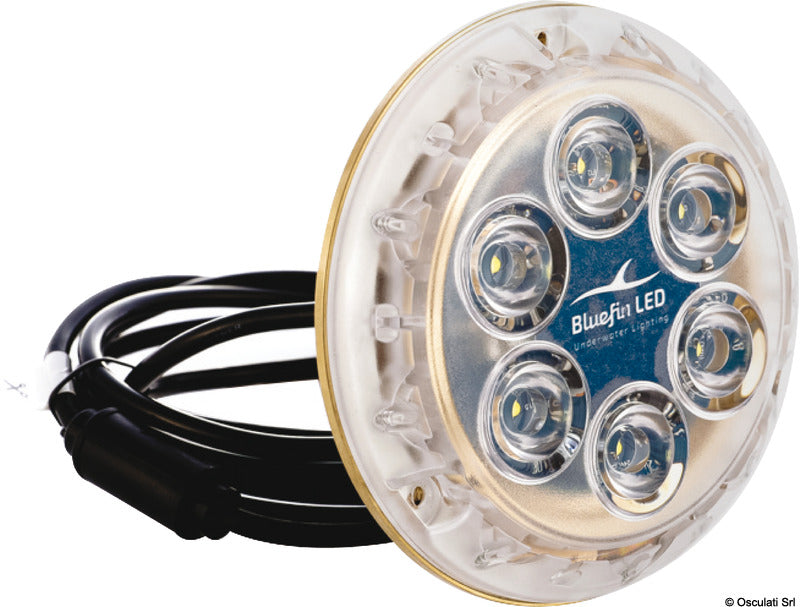 PIRANHA P6 NITRO LED underwater light bleu 24V - foto originale Osculati Srl