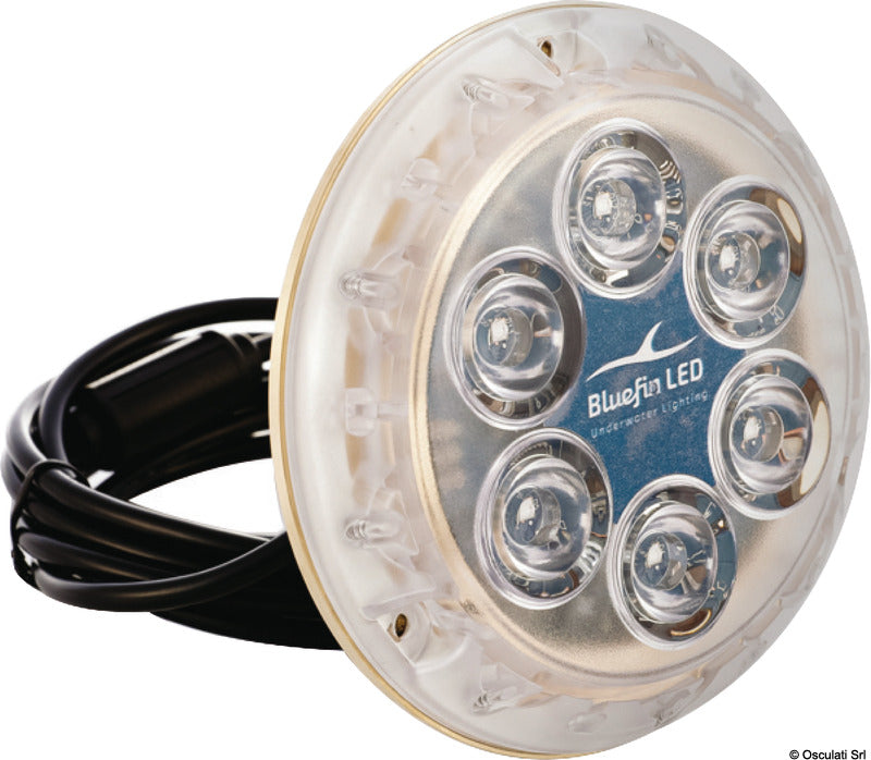PIRANHA P12 LED underwater light white+blue - foto originale Osculati Srl