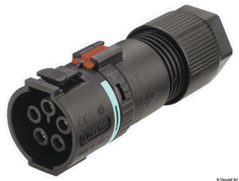 Techno 2/3/4-pole flying socket/plug snap connection - foto originale Osculati Srl